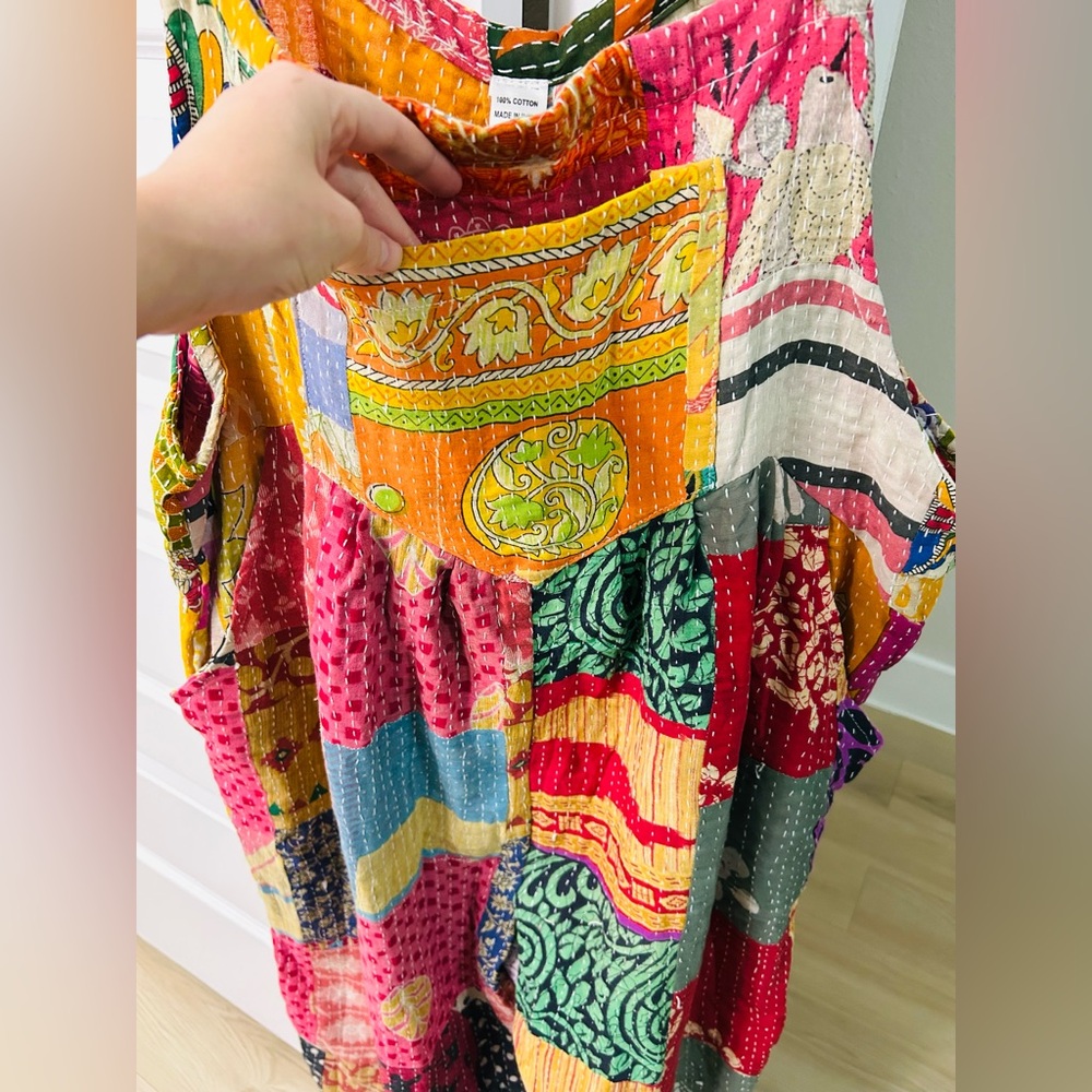 Colorful Patchwork Jumpsuit Kantha Bae - Picture 5 of 12
